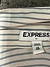 Express Outlet 100% Polyester Stripes Gray Long Sleeve Blouse Size XS - photo 7