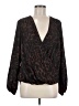 Catherine Malandrino 100% Polyester Animal Print Brown Long Sleeve Blouse Size M - photo 1