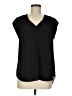 Daniel Rainn 100% Polyester Black Short Sleeve Blouse Size M - photo 1