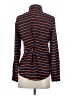 Fun & Flirt 100% Polyester Stripes Orange Long Sleeve Blouse Size S - photo 2