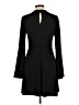 BCBGeneration Solid Black Casual Dress Size L - photo 2