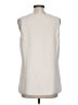 LOFT Versa 100% Polyester Ivory Sleeveless Blouse Size L - photo 2