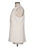 LOFT Versa 100% Polyester Ivory Sleeveless Blouse Size L - photo 5