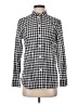 J.Crew Checkered-gingham Blue Long Sleeve Button-Down Shirt Size 4 - photo 1
