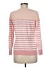 L.L.Bean 100% Cotton Stripes Pink Pullover Sweater Size M - photo 2