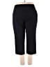 Coral Bay Solid Black Active Pants Size 22 - photo 2