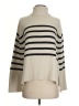 Gap Stripes Ivory Turtleneck Sweater Size XXS - photo 1