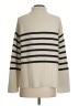 Gap Stripes Ivory Turtleneck Sweater Size XXS - photo 2