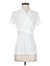 DKNY White Short Sleeve Blouse Size S - photo 1
