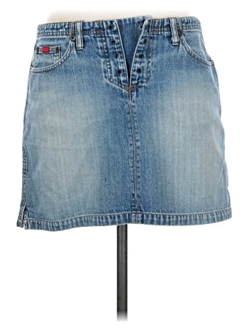 Tilt Denim Skirt (view 1)