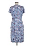 Boden Print Blue Casual Dress Size 8R - photo 2