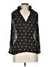 H&M Black 3/4 Sleeve Blouse Size 10 - photo 1