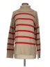 Old Navy 100% Cotton Stripes Tan Turtleneck Sweater Size XS - photo 1
