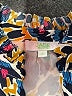 Jade Animal Print Blue Short Sleeve Blouse Size S - photo 7