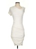Bebe Solid Ivory Cocktail Dress Size XS - photo 1