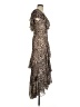 WAYF 100% Polyester Animal Print Brown Cocktail Dress Size XS - photo 4