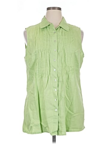 Soft Surroundings Sleeveless Button-Down Shirt (view 1)