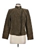 Alfani 100% Leather Brown Leather Jacket Size Med Petite - photo 1