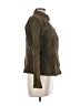 Alfani 100% Leather Brown Leather Jacket Size Med Petite - photo 4