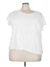 Caslon White Short Sleeve Top Size 3X - photo 1