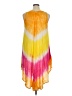Assorted Brands 100% Rayon Tie-dye Yellow Casual Dress Size XL (estimated) - photo 2