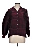 Alia Burgundy Long Sleeve Blouse Size 10 - photo 1