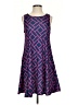 Top It Off Argyle Blue Casual Dress Size S - photo 1