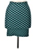 Volcom Chevron-herringbone Teal Casual Skirt Size 10 - photo 1