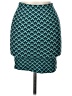 Volcom Chevron-herringbone Teal Casual Skirt Size 10 - photo 2