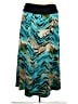 New Directions Animal Print Teal Casual Skirt Size 2X - photo 1