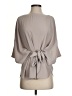 Hayden 100% Polyester Gray 3/4 Sleeve Blouse Size S - photo 1