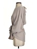 Hayden 100% Polyester Gray 3/4 Sleeve Blouse Size S - photo 5