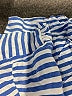 St. John's Bay 100% Rayon Stripes Blue 3/4 Sleeve Blouse Size L - photo 7