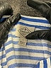 St. John's Bay 100% Rayon Stripes Blue 3/4 Sleeve Blouse Size L - photo 9
