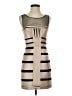 BCBGMAXAZRIA 100% Polyester Graphic Tan Cocktail Dress Size 2 - photo 1