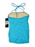 Stop Staring! Solid Blue Swimsuit Top Size M - photo 2