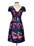 Moulinette Soeurs 100% Polyester Floral Blue Casual Dress Size 0 - photo 2