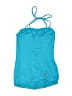 Stop Staring! Solid Blue Swimsuit Top Size M - photo 1