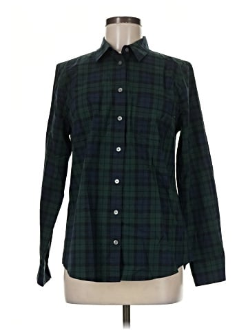 J.Crew Factory Store Long Sleeve Button-Down Shirt (view 1)