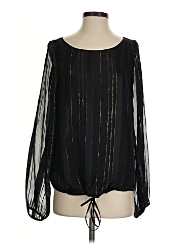 Rachel Zoe Long Sleeve Silk Top (view 1)