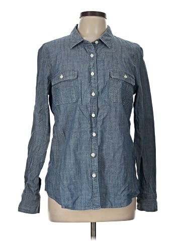 J.Crew Factory Store Long Sleeve Button-Down Shirt (view 1)