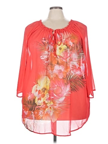 Maggie Barnes for Catherines 3/4 Sleeve Blouse (view 1)
