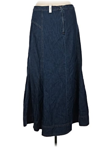 Madewell Denim Midi Circle Skirt in Avonmore Wash: Airy Denim Edition (view 2)