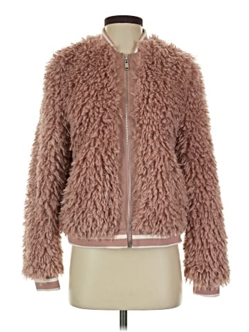 Zara Basic Faux Fur Jacket (view 1)