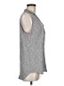Equipment 100% Silk Animal Print Gray Sleeveless Silk Top Size M - photo 4