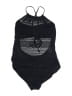 Time and Tru Houndstooth Black One Piece Swimsuit Size 16 - photo 2