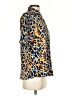 Jade Animal Print Blue Short Sleeve Blouse Size S - photo 4