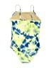 Old Navy Tie-dye Yellow One Piece Swimsuit Size 8 - photo 2