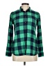 J.Crew Plaid Green Long Sleeve Button-Down Shirt Size 6 - photo 1