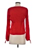 Intermix Red Long Sleeve Silk Top Size 0 - photo 2